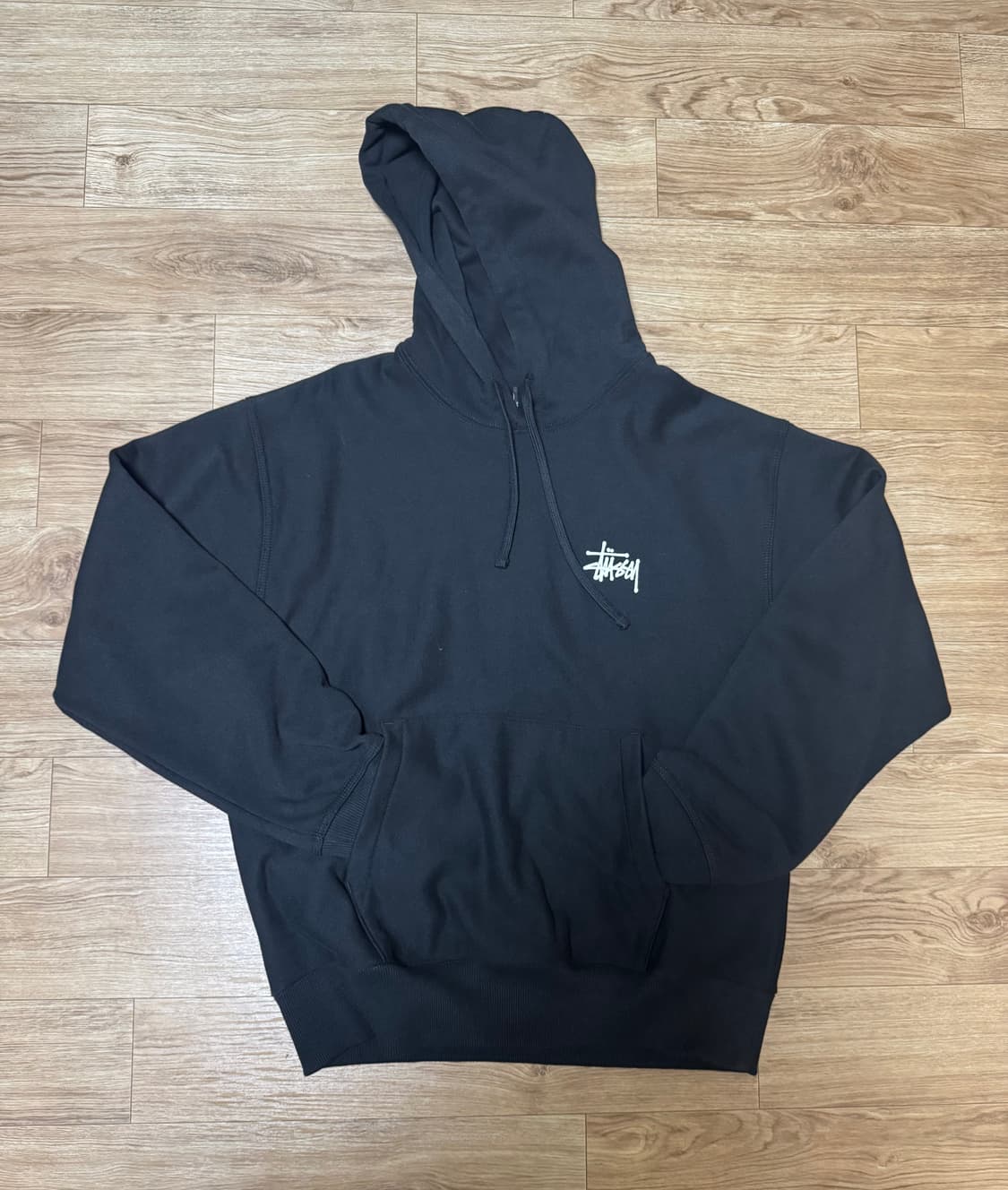 스투시 베이직 스투시 후드 블랙 2023 상품이미지2