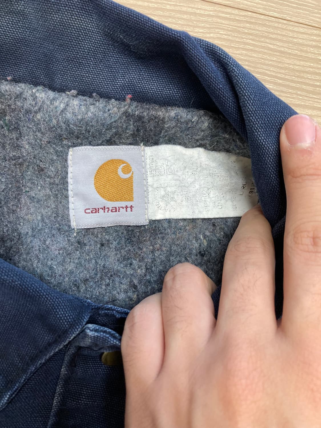 90s 칼하트 캔버스 카라 초어자켓 상품이미지4