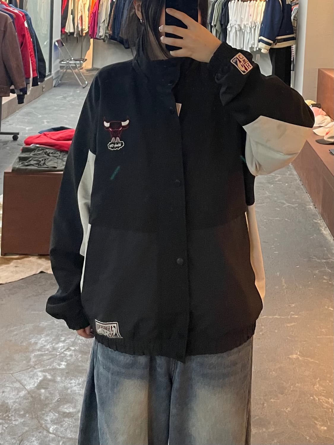 NBA 시카고불스 블랙 바람막이 H2338 상품이미지1