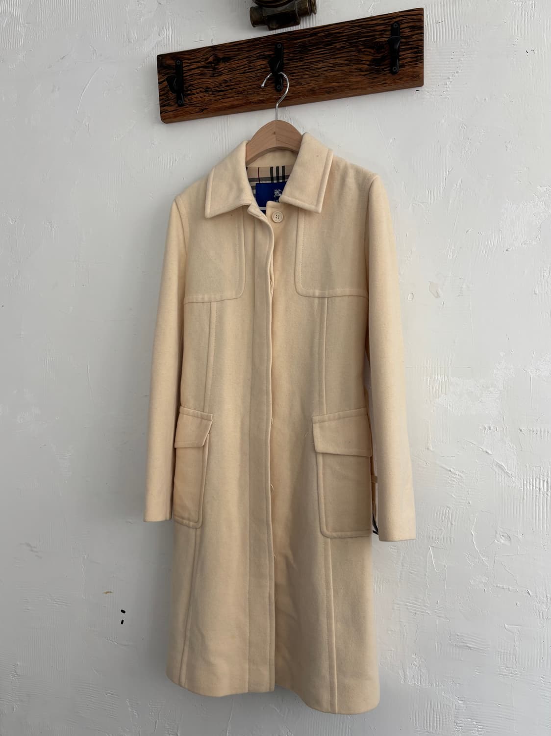 Burberry 버버리 블루라벨 크림 벨티드 코트  상품이미지3