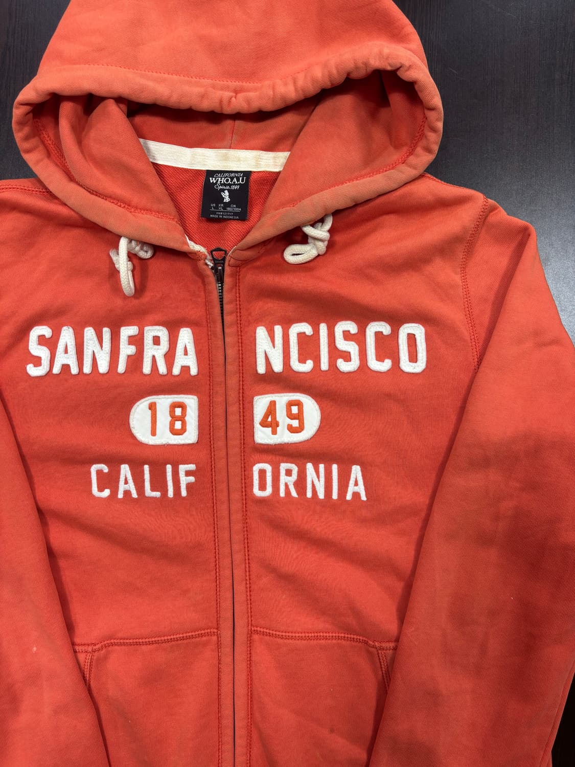 WHO.A.U 캘리포니아 오렌지 후드집업 상품이미지2