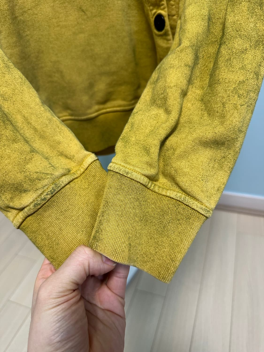 스톤아일랜드X슈프림 더스트 컬러 후드 스웨트셔츠 올리브 - 19SS 해 상품이미지5