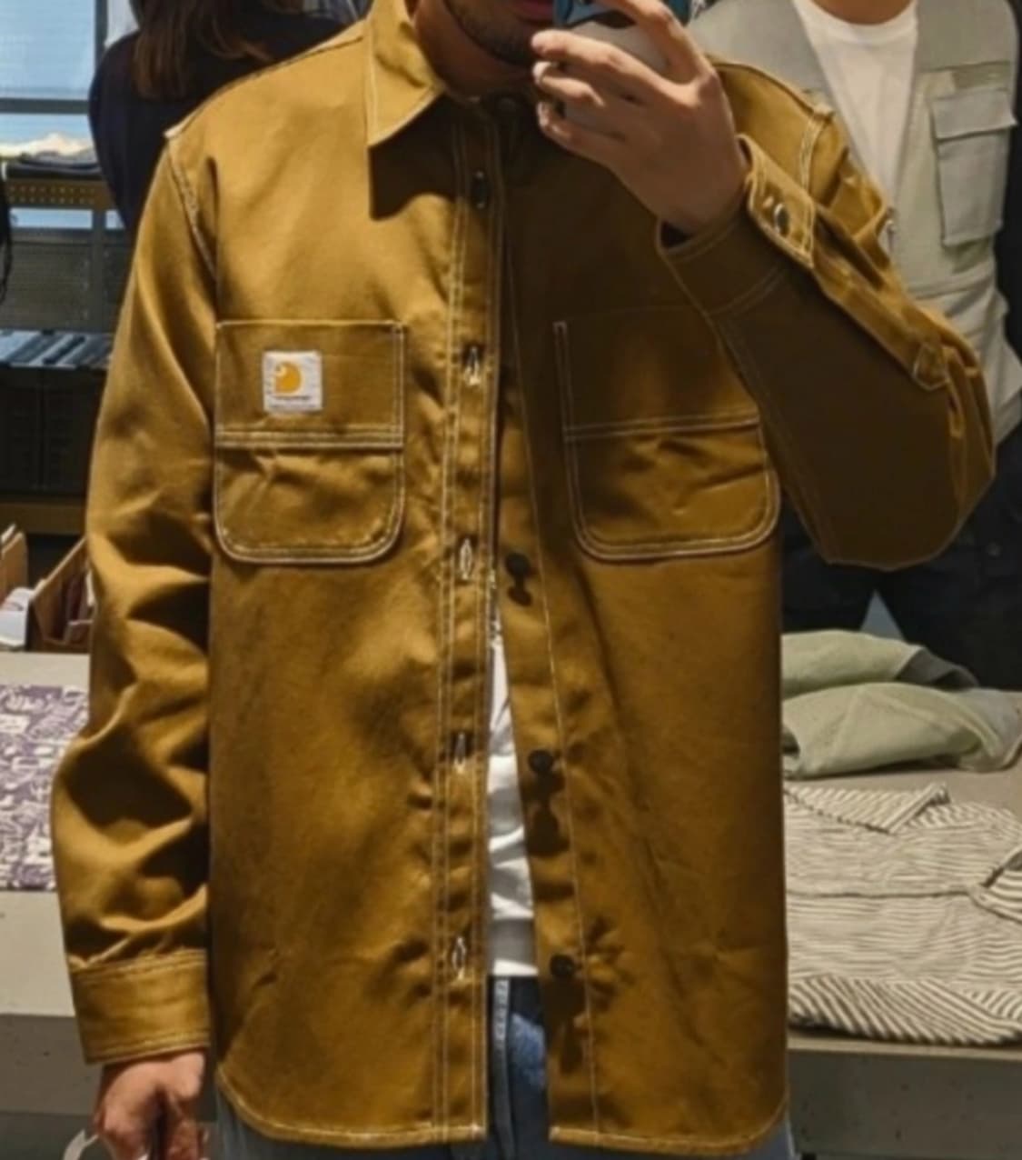 새상품) 칼하트 남성 자켓 초크 데님 자켓 상품이미지8