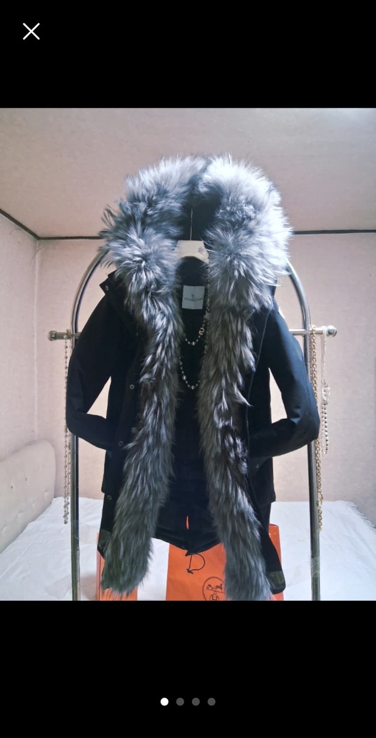 몽클레어 리얼 실버폭스퍼 롱패딩 1사이즈 상품이미지1