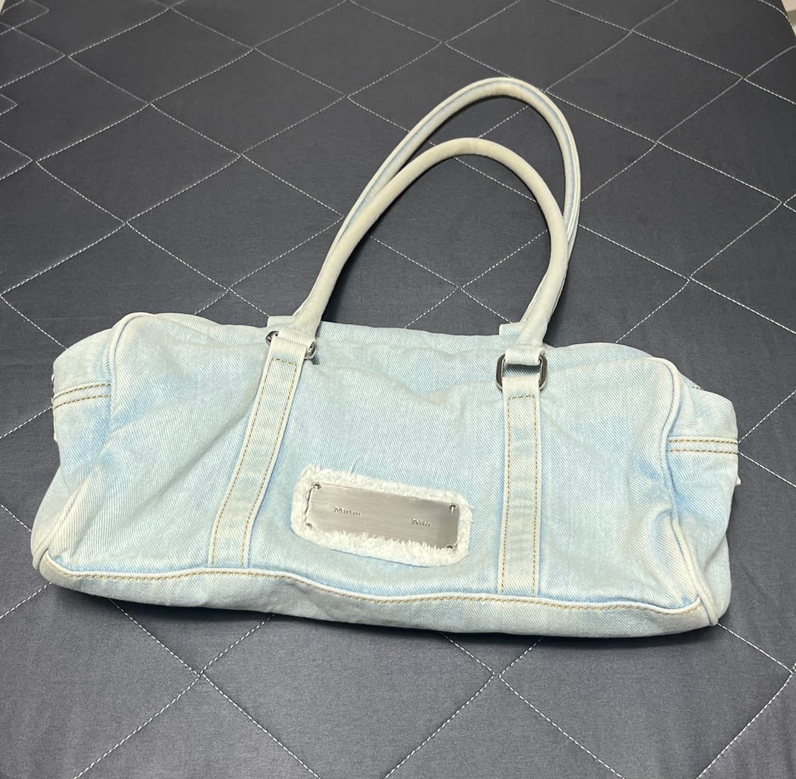 (~12/17) 마뗑킴 빈티지 데님 스포티 토트백 스카이 상품이미지2