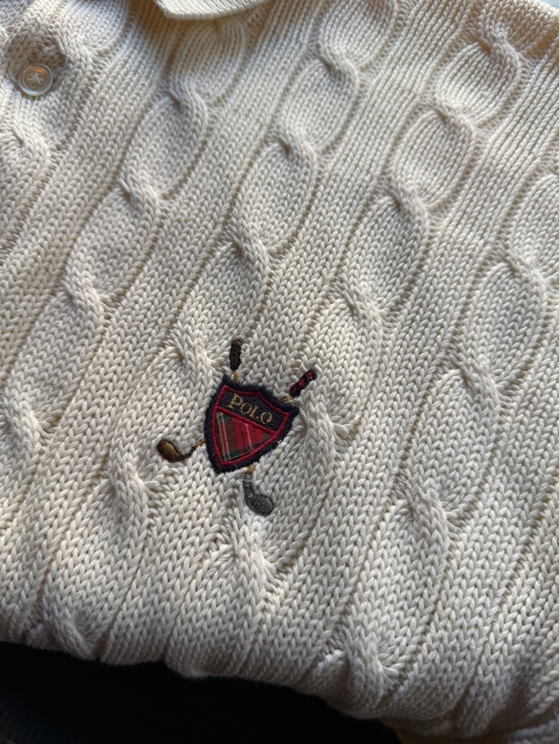 90s 폴로 랄프로렌 와펜 케이블 니트 105 상품이미지9