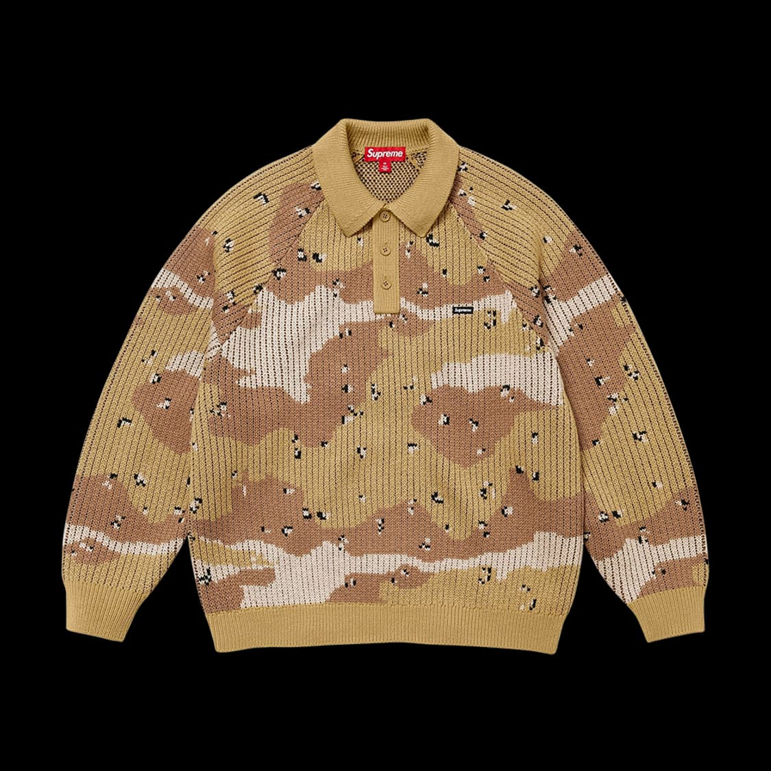 슈프림 스몰 박스 폴로 스웨터 데저트 카모 - 24FW XL 상품이미지1