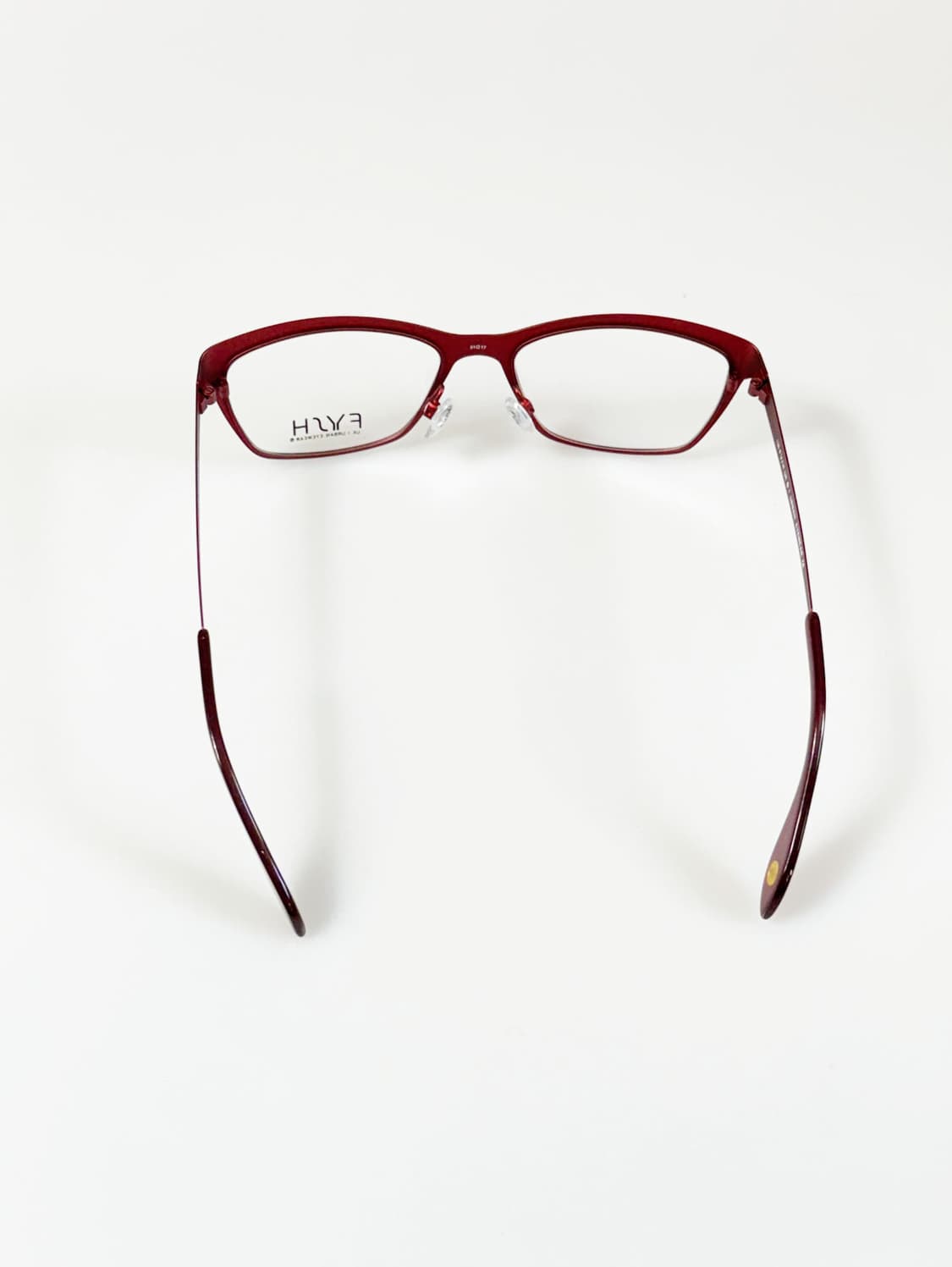 영국제 FYSH 버건디 레오파드 메탈 캣아이 스퀘어 빈티지 안경 상품이미지5