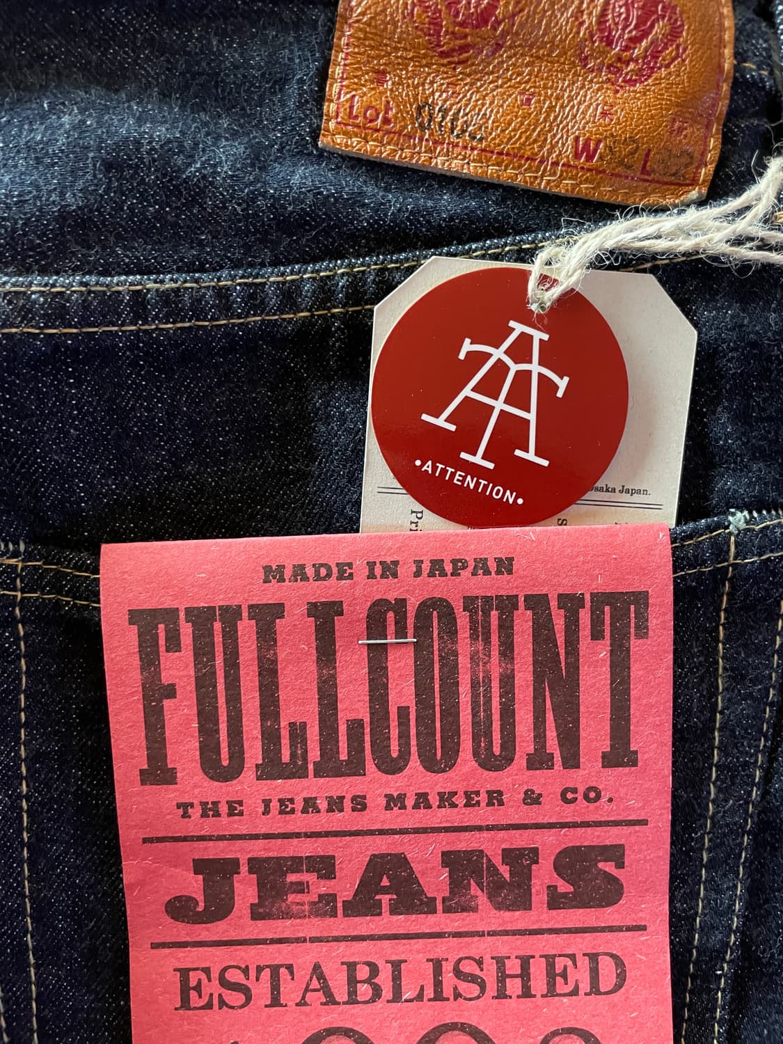 [32] 풀카운트 0105w 와이드 데님 팬츠 상품이미지1