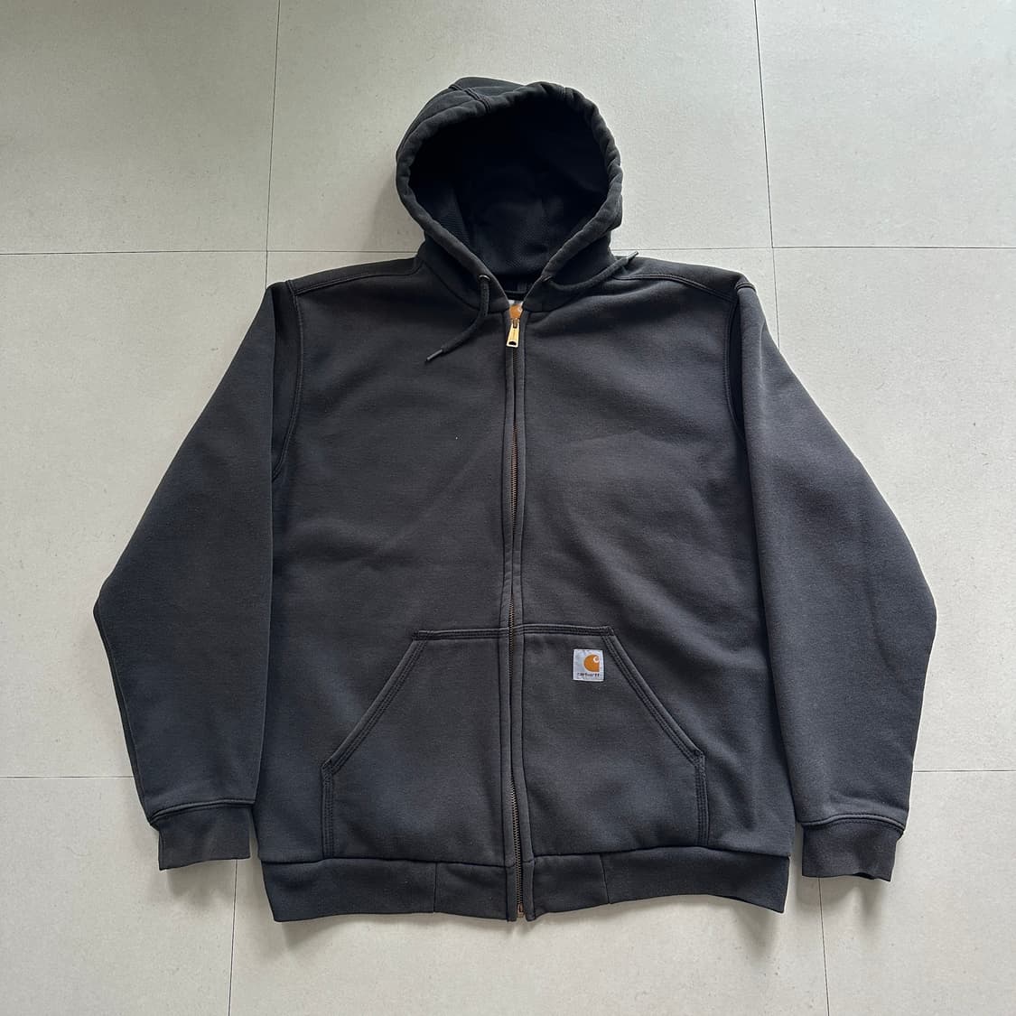 칼하트 레인 디펜더 후드 써멀 집업 블랙 M 상품이미지1