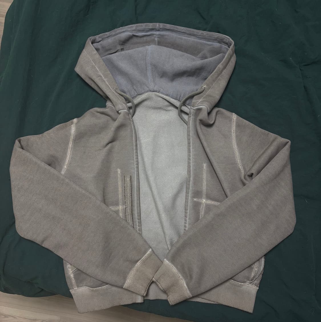 XLIM 워싱 타프 후드 집업 상품이미지4