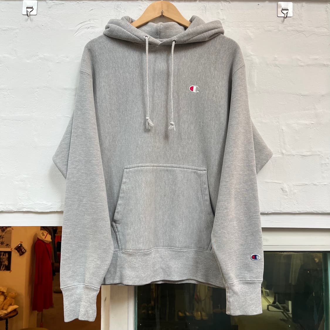 Champion 리버스위브 그레이 후드티 L 상품이미지1