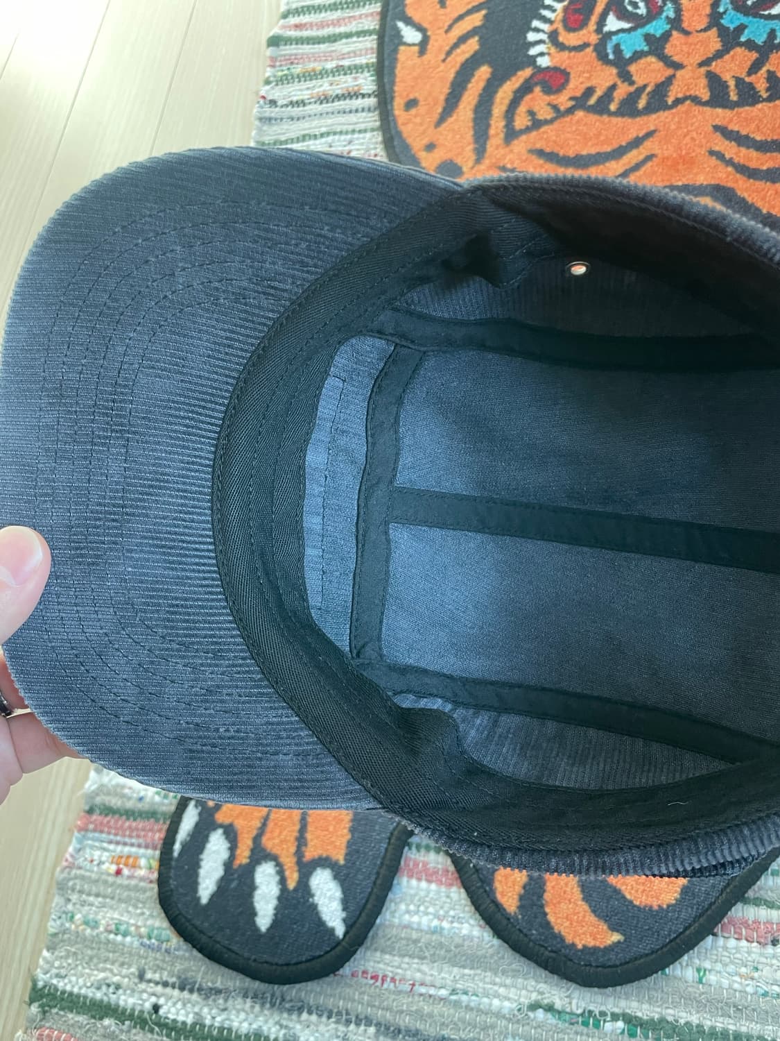 슈프림 코듀로이 포켓 캠프캡 블랙 상품이미지2