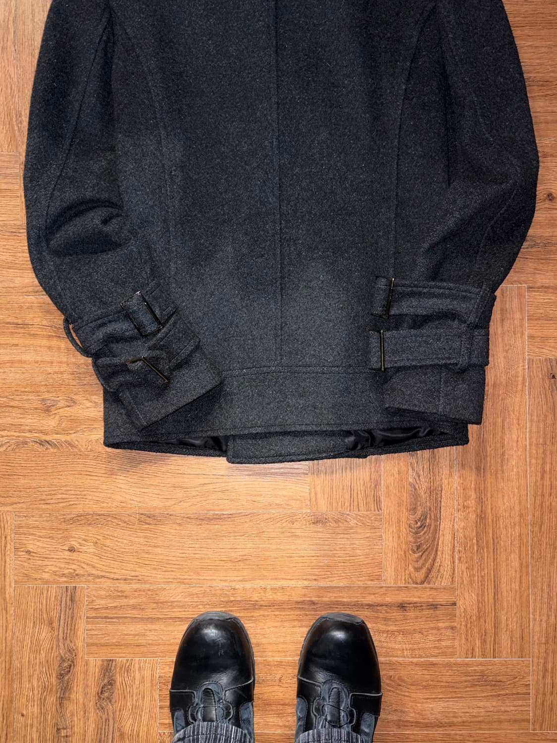 빈티지 퍼 카라 더블코트 상품이미지8