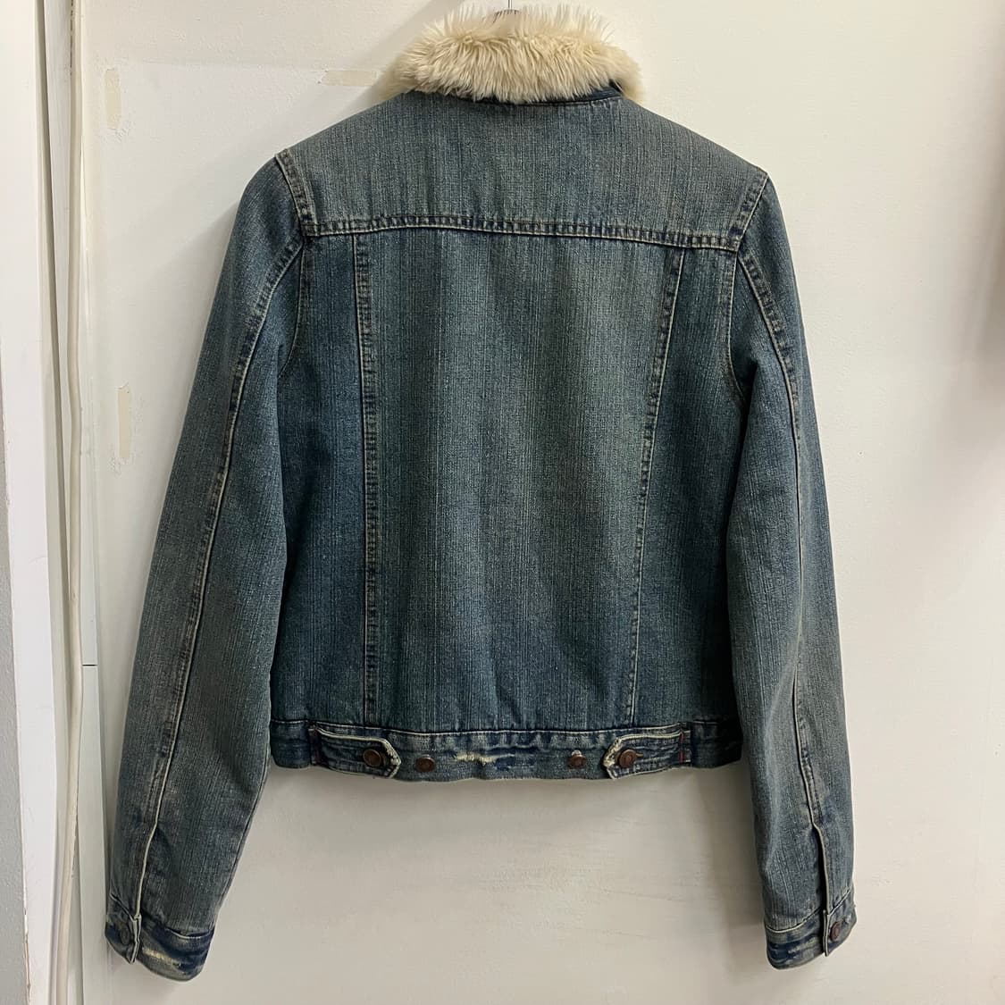 N11 아베크롬비 울프죠  쉐르파 양털 퍼 데님 청자켓 상품이미지2