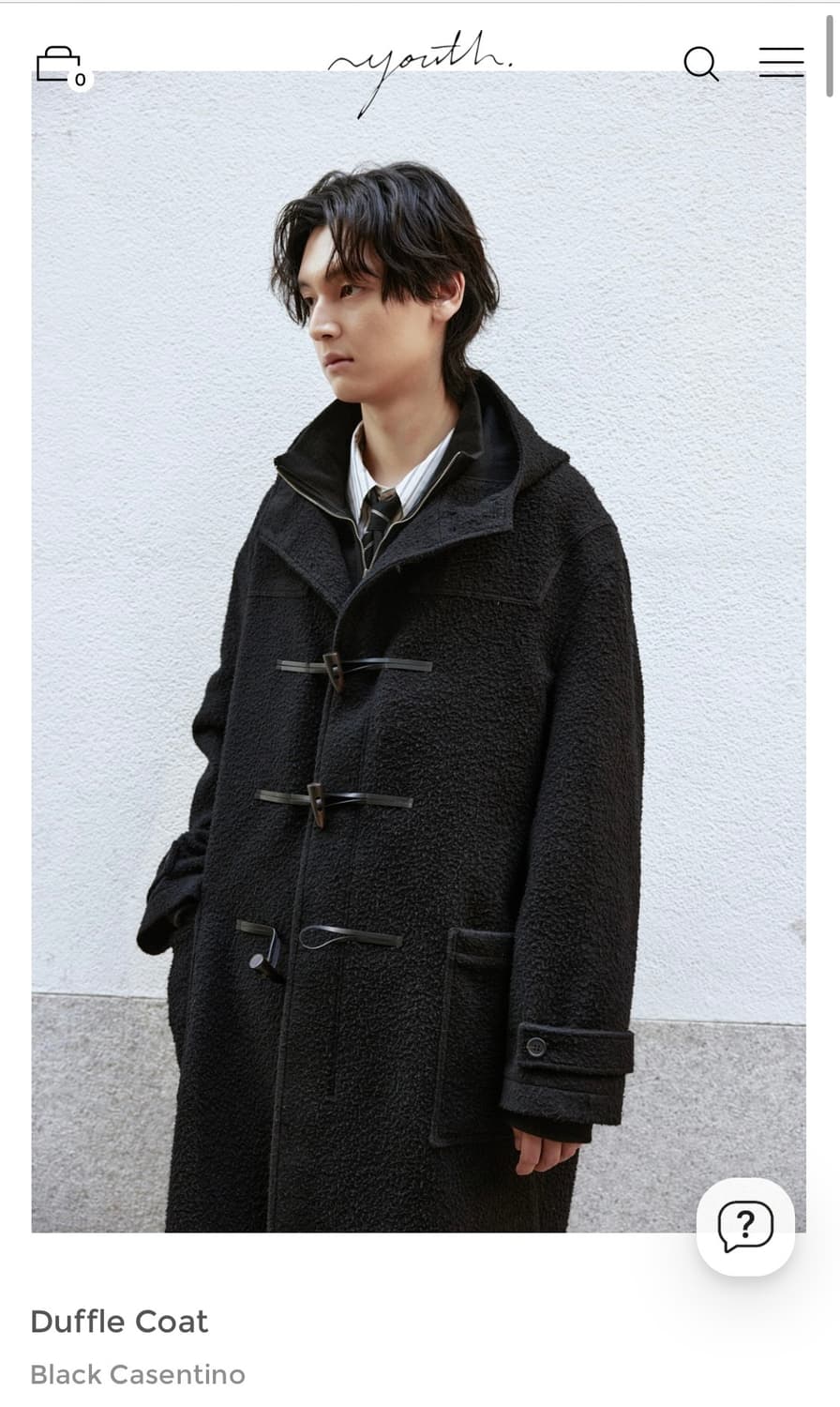 [s] 유스 더플 코트 카센티노 블랙 상품이미지1