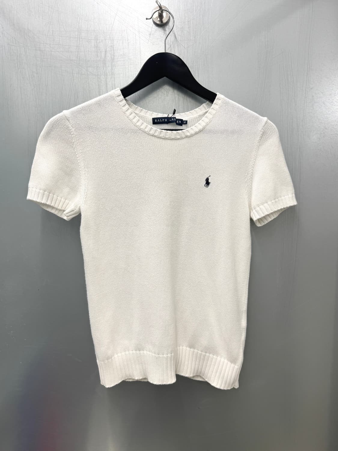 Polo Ralph Lauren 폴로 랄프로렌 화이트색상 반소매 니트 상품이미지1