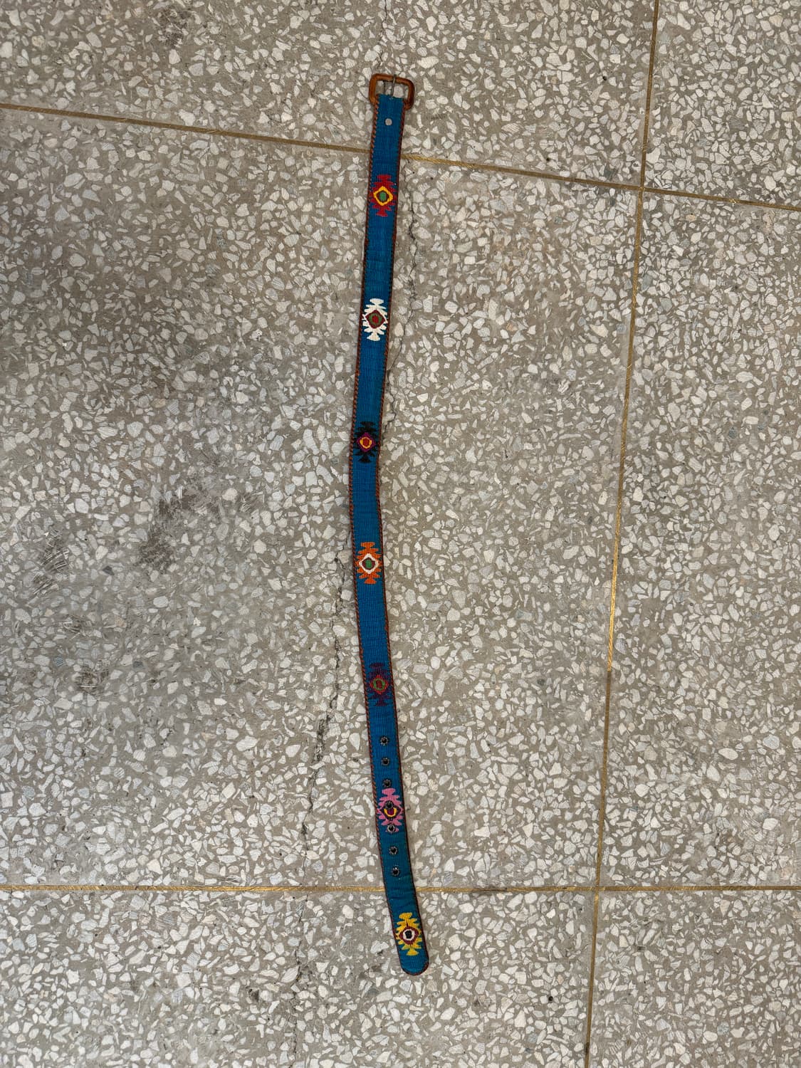 나바호 벨트 가죽과 자수 더블알엘 웨스턴 네이티브 아메리칸 상품이미지3