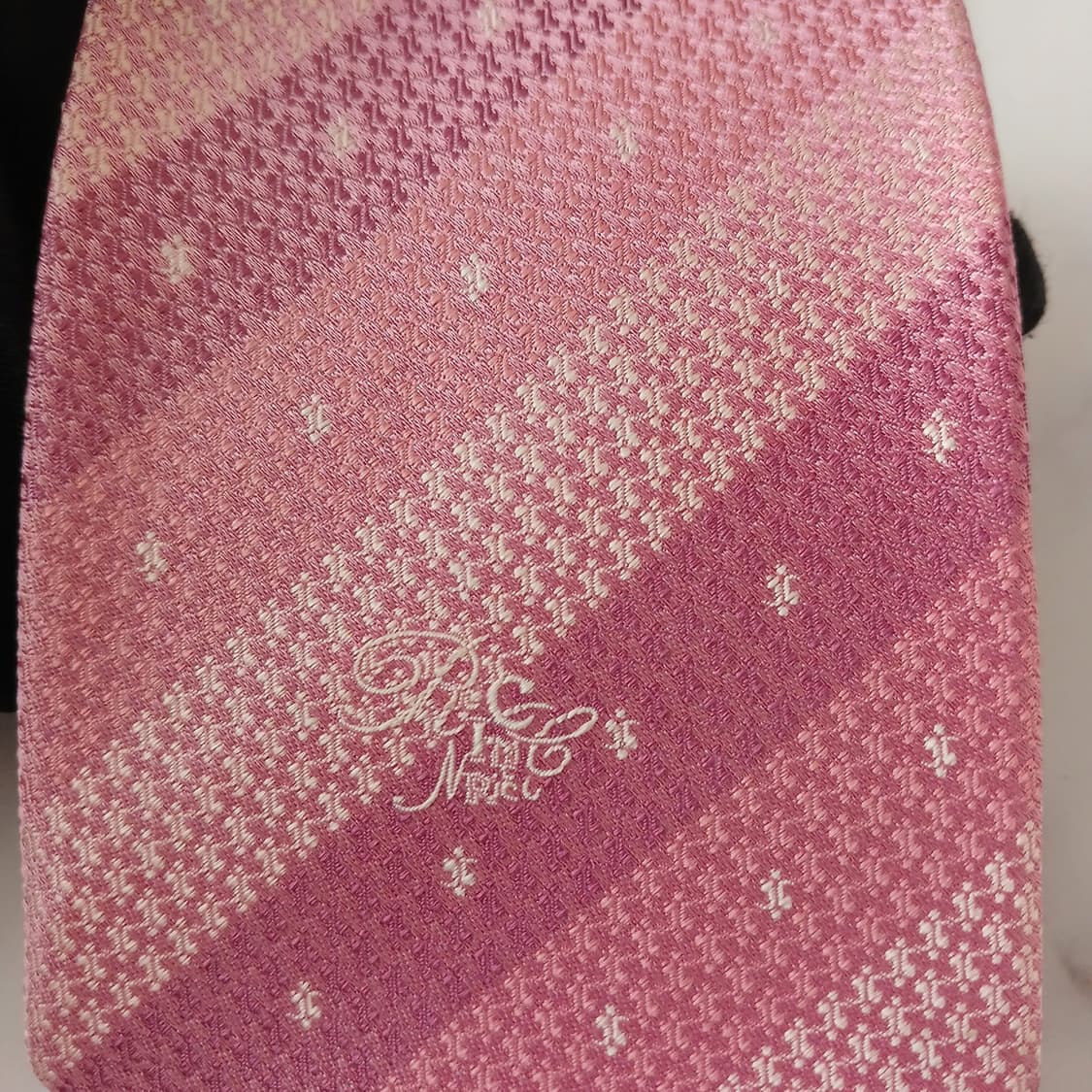 니나리치 실크 텍스처 스트라이프 넥타이 9.1cm A등급 A18985
 상품이미지6