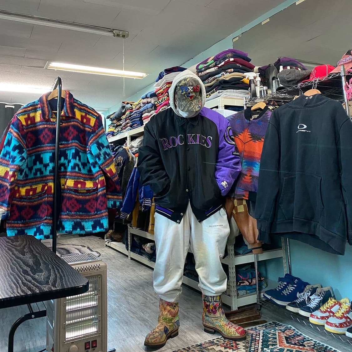 90s OLD STARTER SATIN BOMBER 상품이미지2