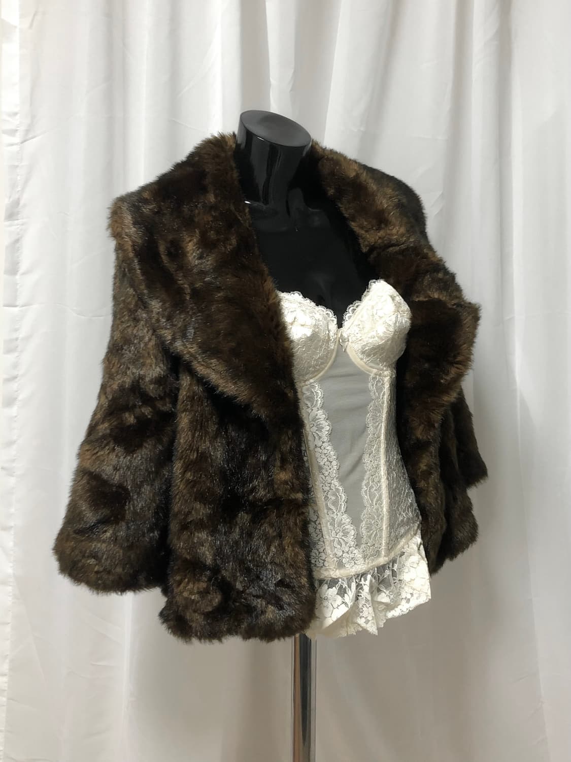 브라운 퍼자켓 상품이미지2