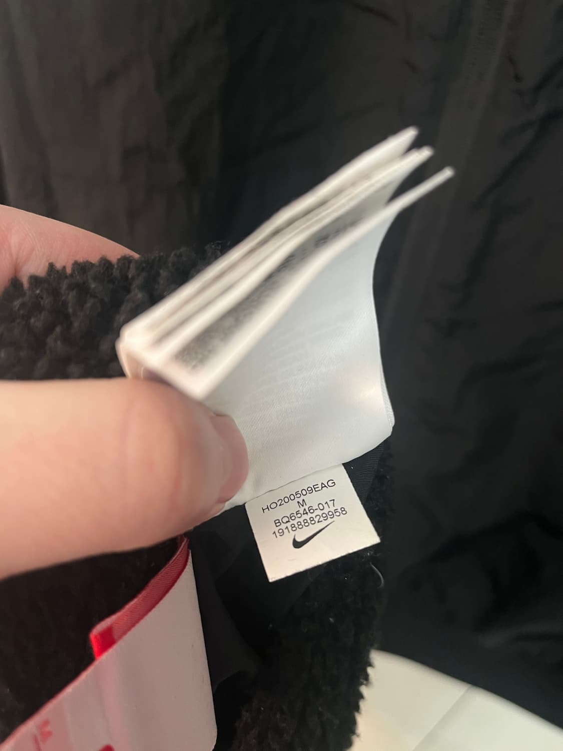 나이키 빅 스우시 리버시블 자켓 블랙 볼트 [M] 상품이미지6