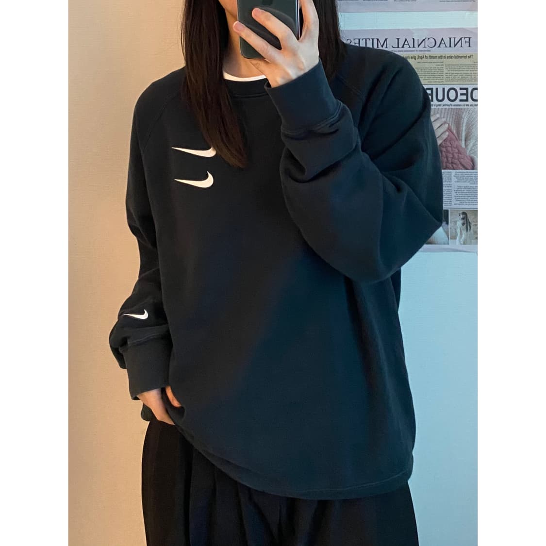 나이키 더블 스우시 맨투맨 상품이미지1