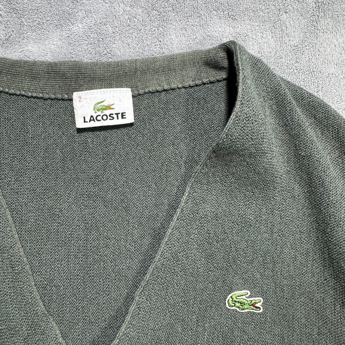 라코스테 올리브 가디건 상품이미지2