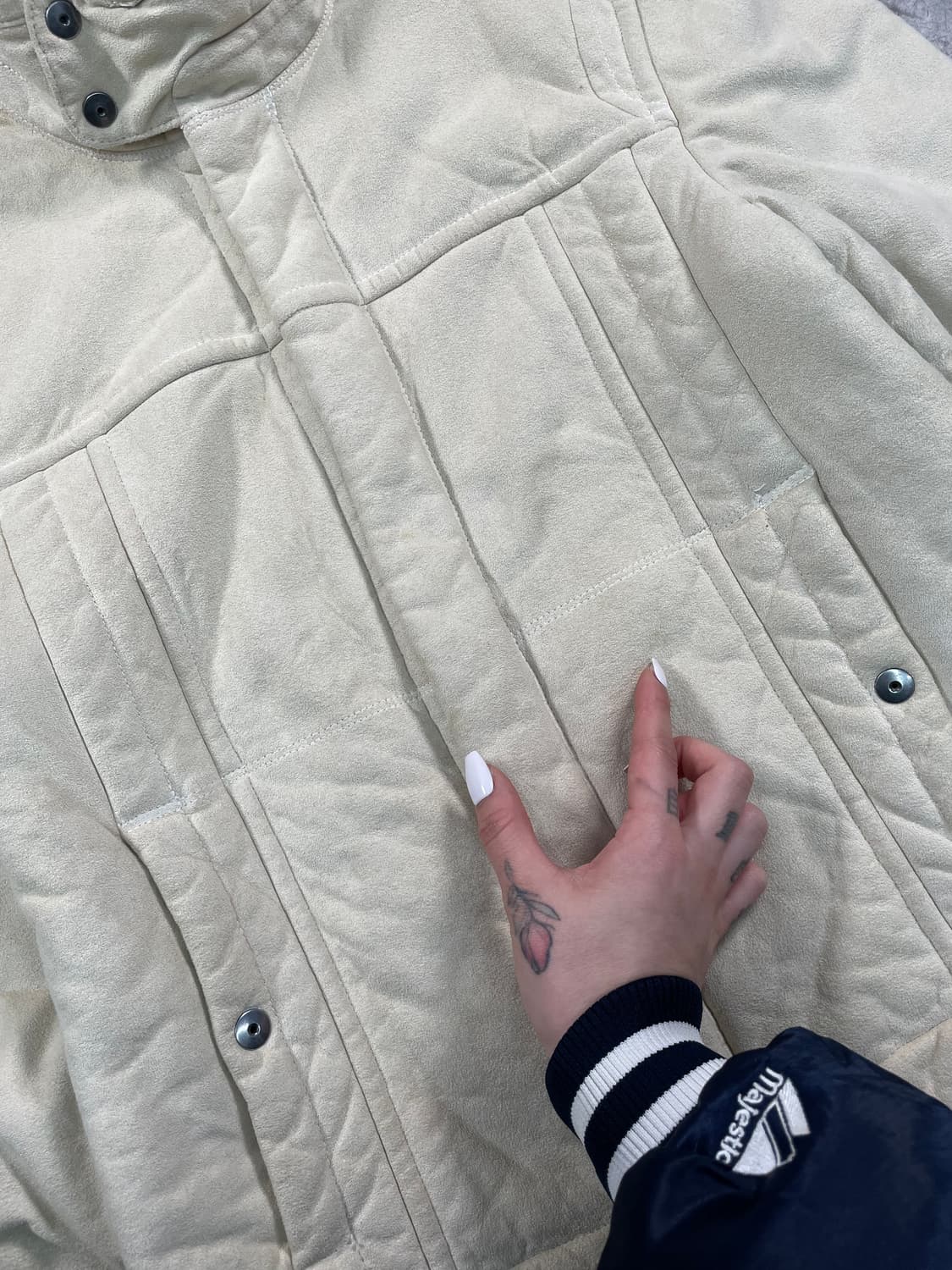 아르마니 스웨이드 쉐르파 무스탕 자켓 상품이미지3