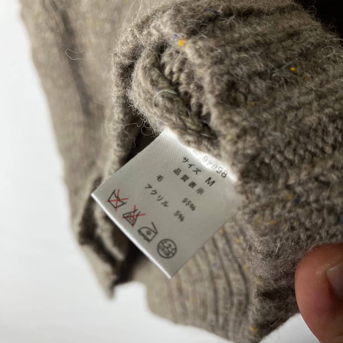 [JPN] 빈티지 브레드버튼 숄카라 니트 베스트 상품이미지6