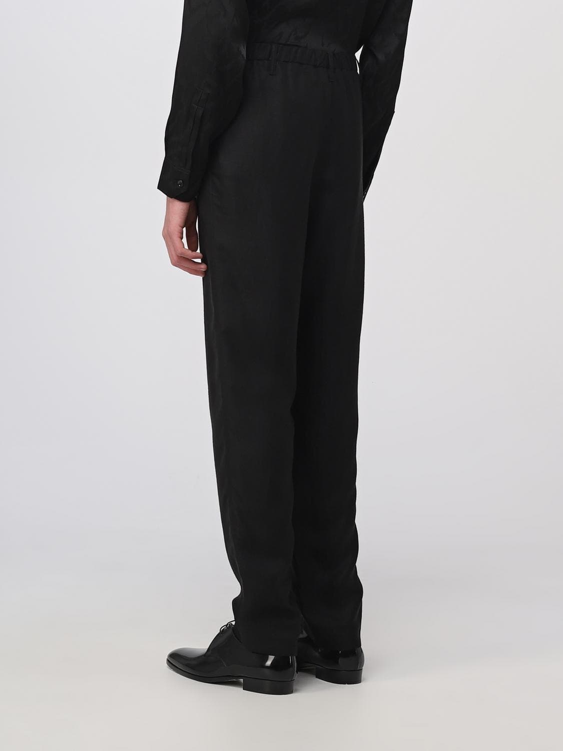 SAINT LAURENT 생로랑 비스코스 트라우저 팬츠 블랙 46사이즈 상품이미지3
