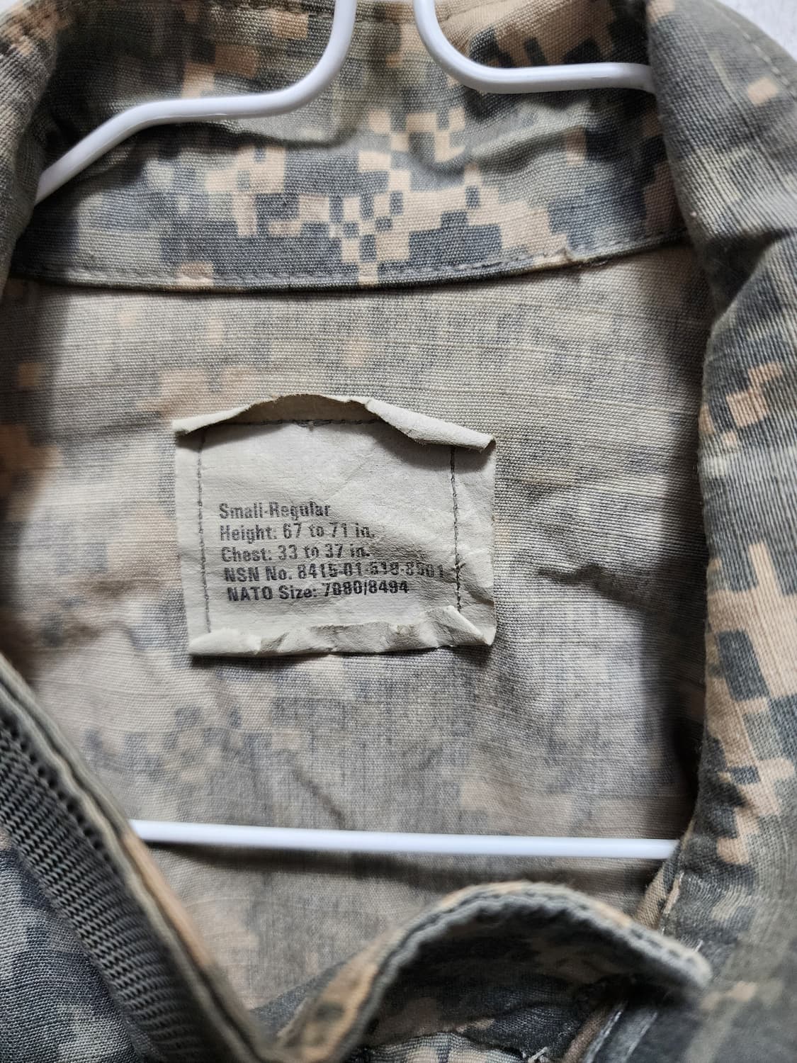밀리터리 전투복 ACU 디지털 자켓 상품이미지3