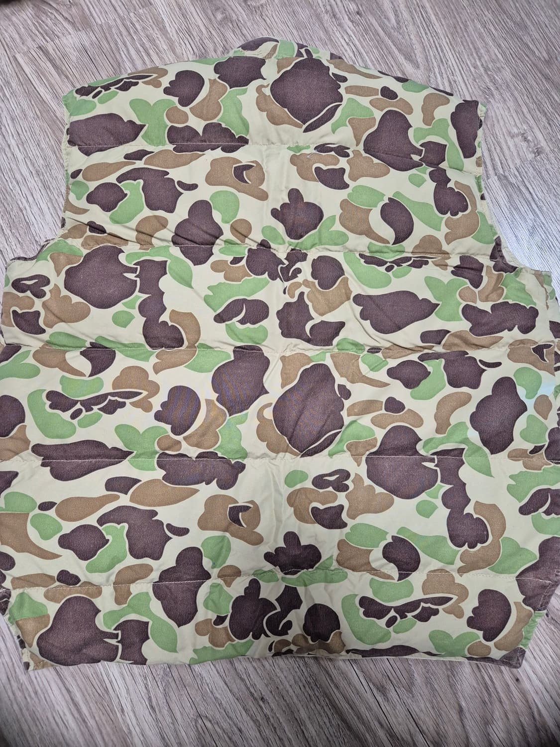 cabelas 헌팅브랜드 80's 빈티지 카모패턴 양면 패딩 조끼 상품이미지2