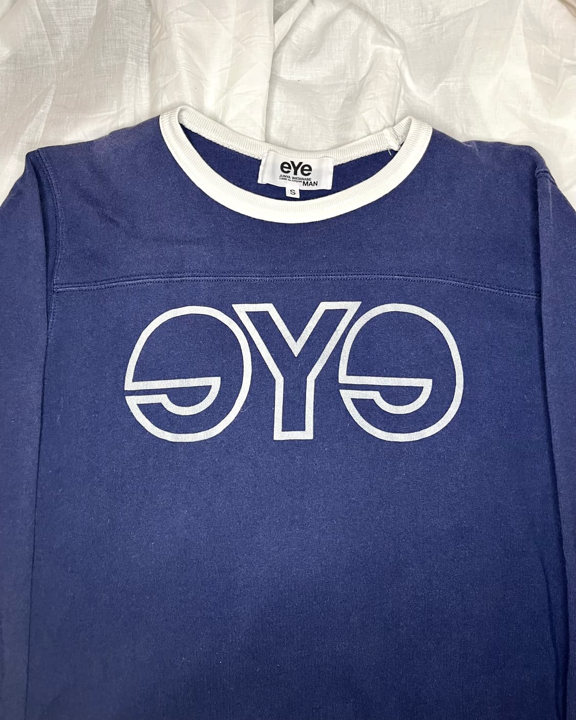 아이 준야와타나베 꼼데가르송 맨 네이비 롱슬리브 티셔츠 상품이미지2