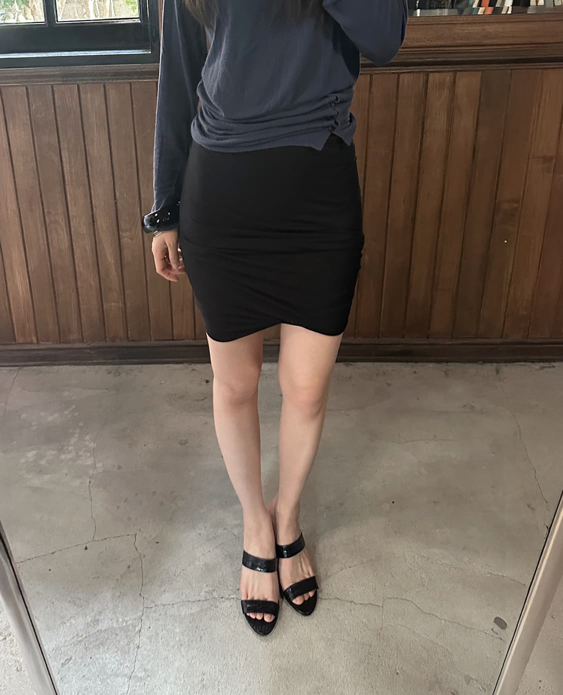 T BY ALEXANDER WANG draped skirt 상품이미지1