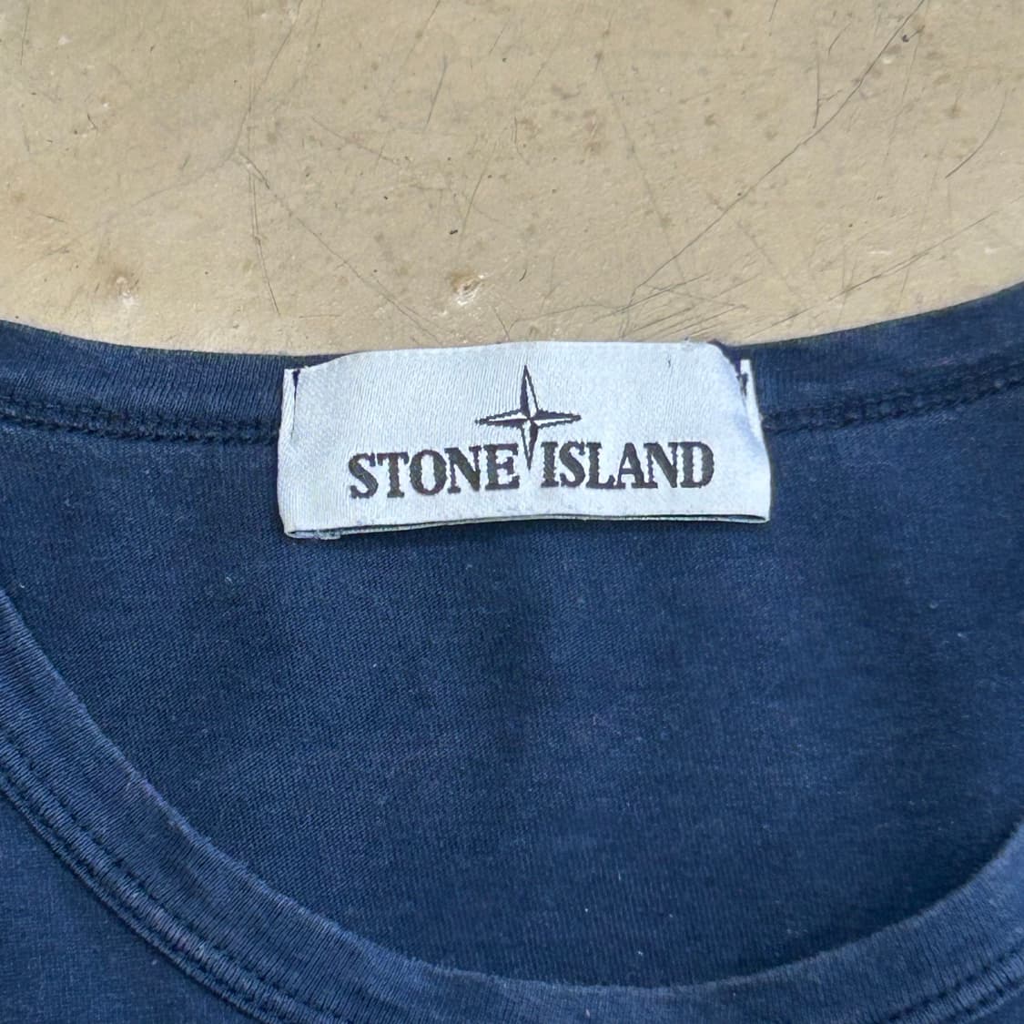 95 스톤아일랜드 네이비 반팔 티셔츠  상품이미지3