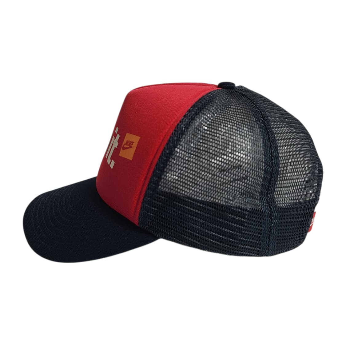 Nike) 00's 나이키 just do it 멀티 컬러 로고 트러커 캡 상품이미지3