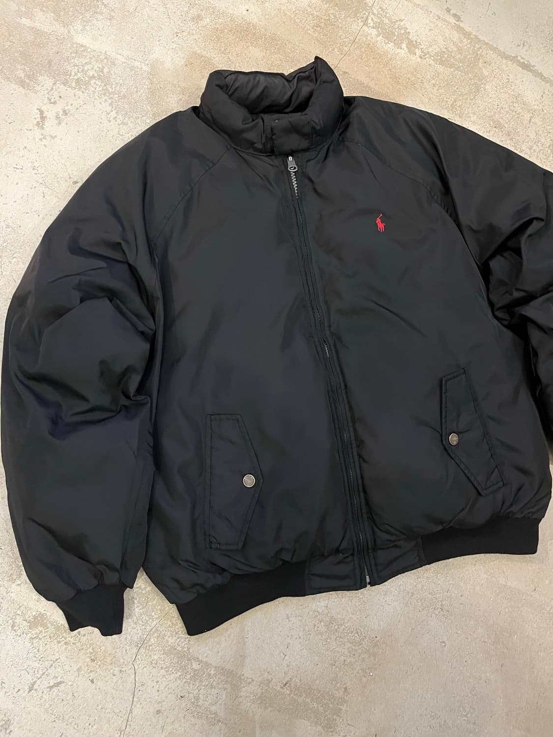 빈티지 폴로 랄프로렌 리버시블 헤링턴 다운점퍼 상품이미지2