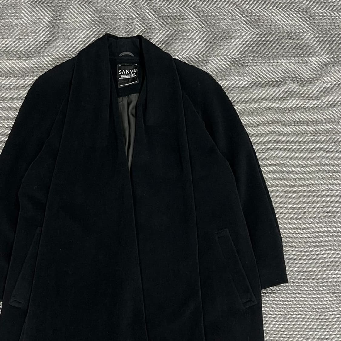 산요 다크 싱글 울 코트 v1172 상품이미지3