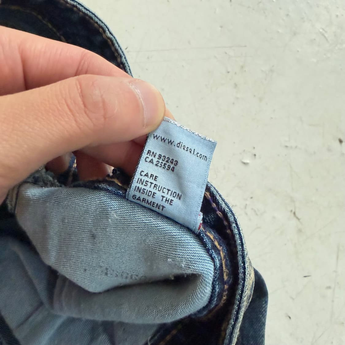디젤 인더스트리 빈티지 와이드 데님팬츠 36 상품이미지6