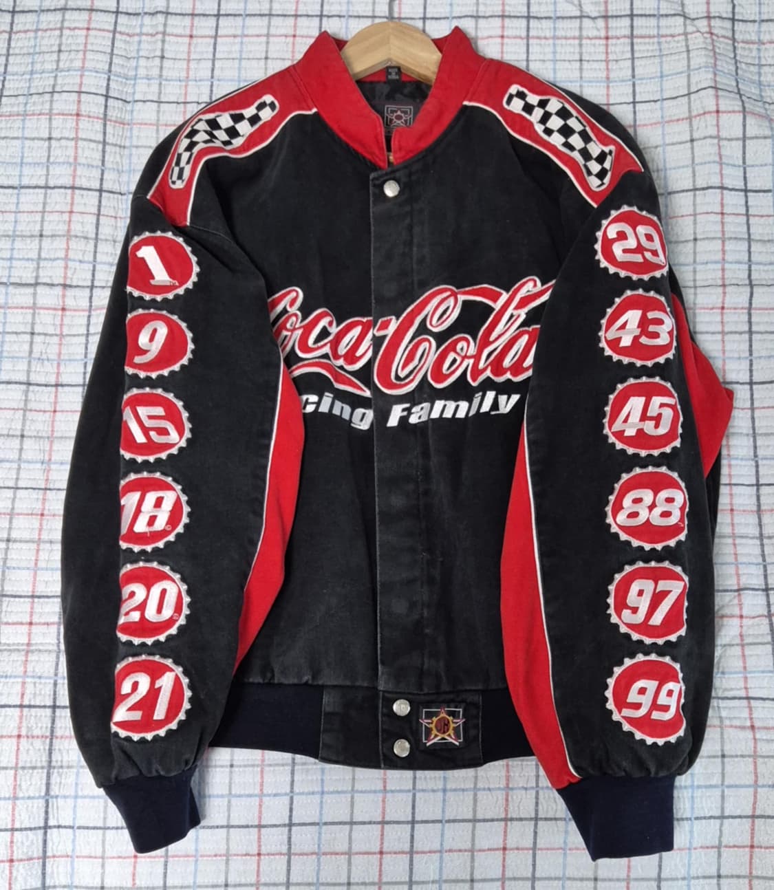 코카콜라 NASCAR 레이싱 자켓 블랙 레드 상품이미지4