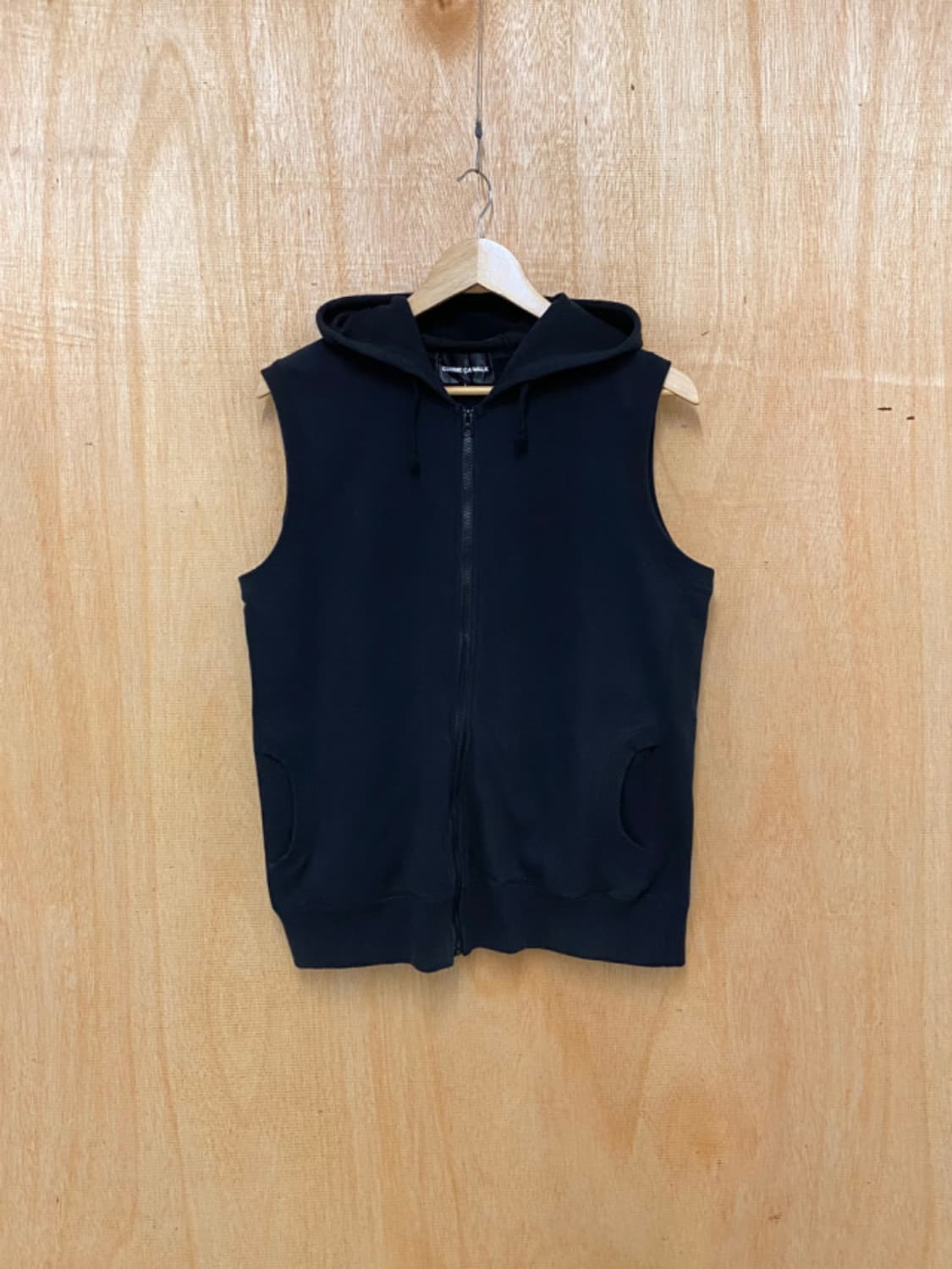 COMME CA WALK hood zip-up vest 후드 집업 베스트 상품이미지5