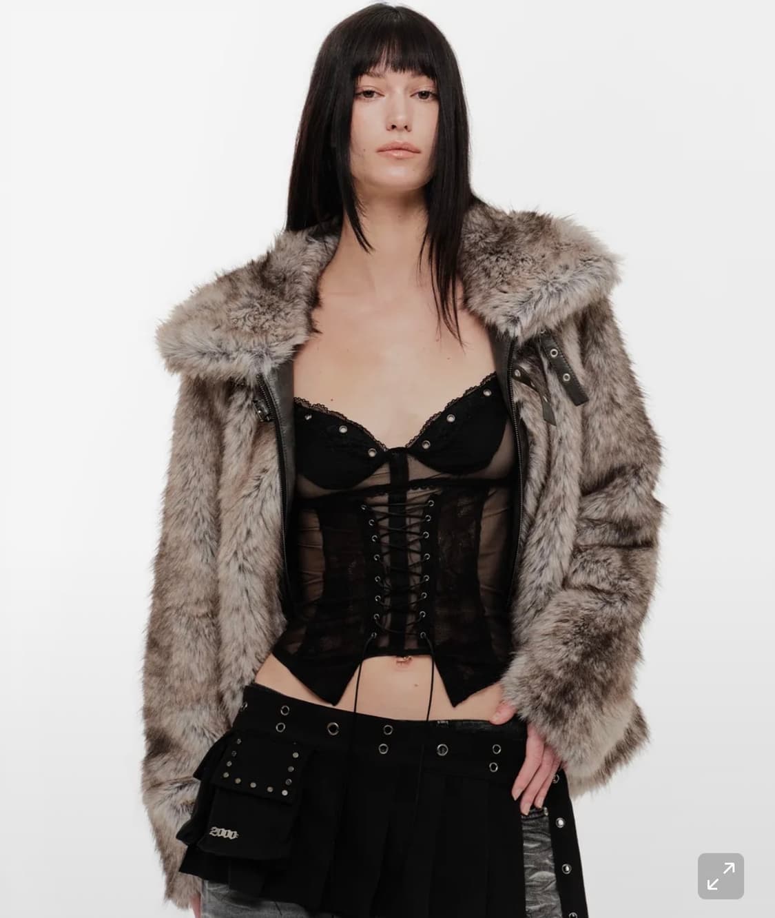 2000아카이브 ROCHE FAUX FUR JACKET 퍼자켓 상품이미지1