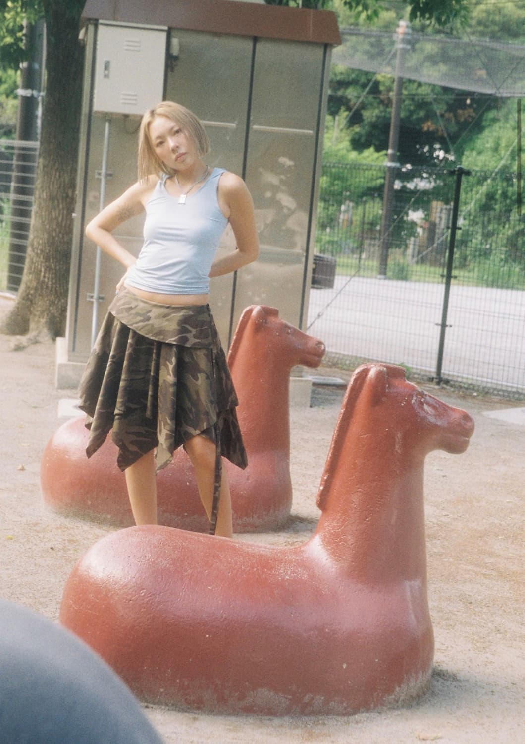 미디어 82 셔츠 스커트 상품이미지3