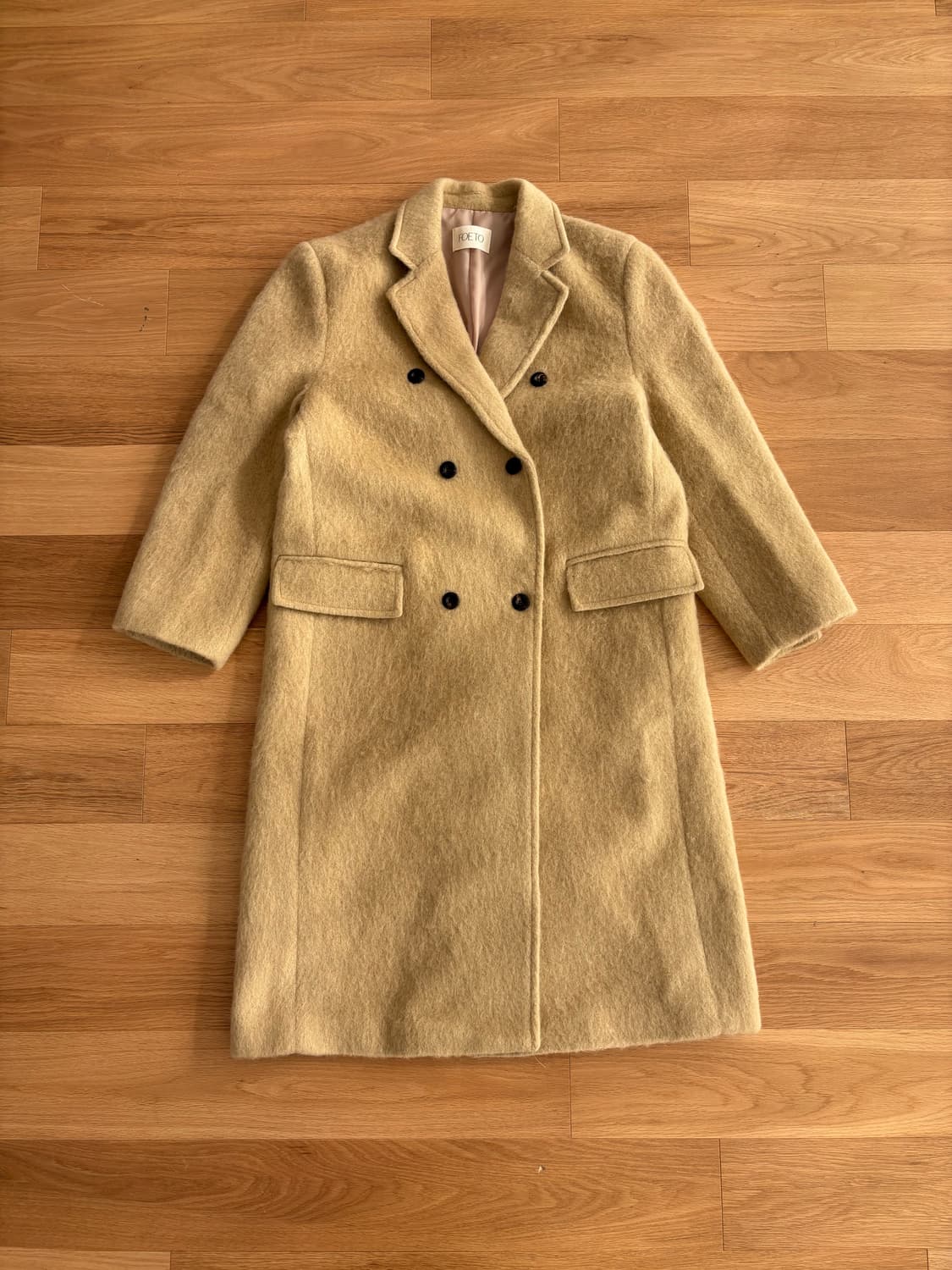 포에토 알파카 더블 코트 상품이미지4