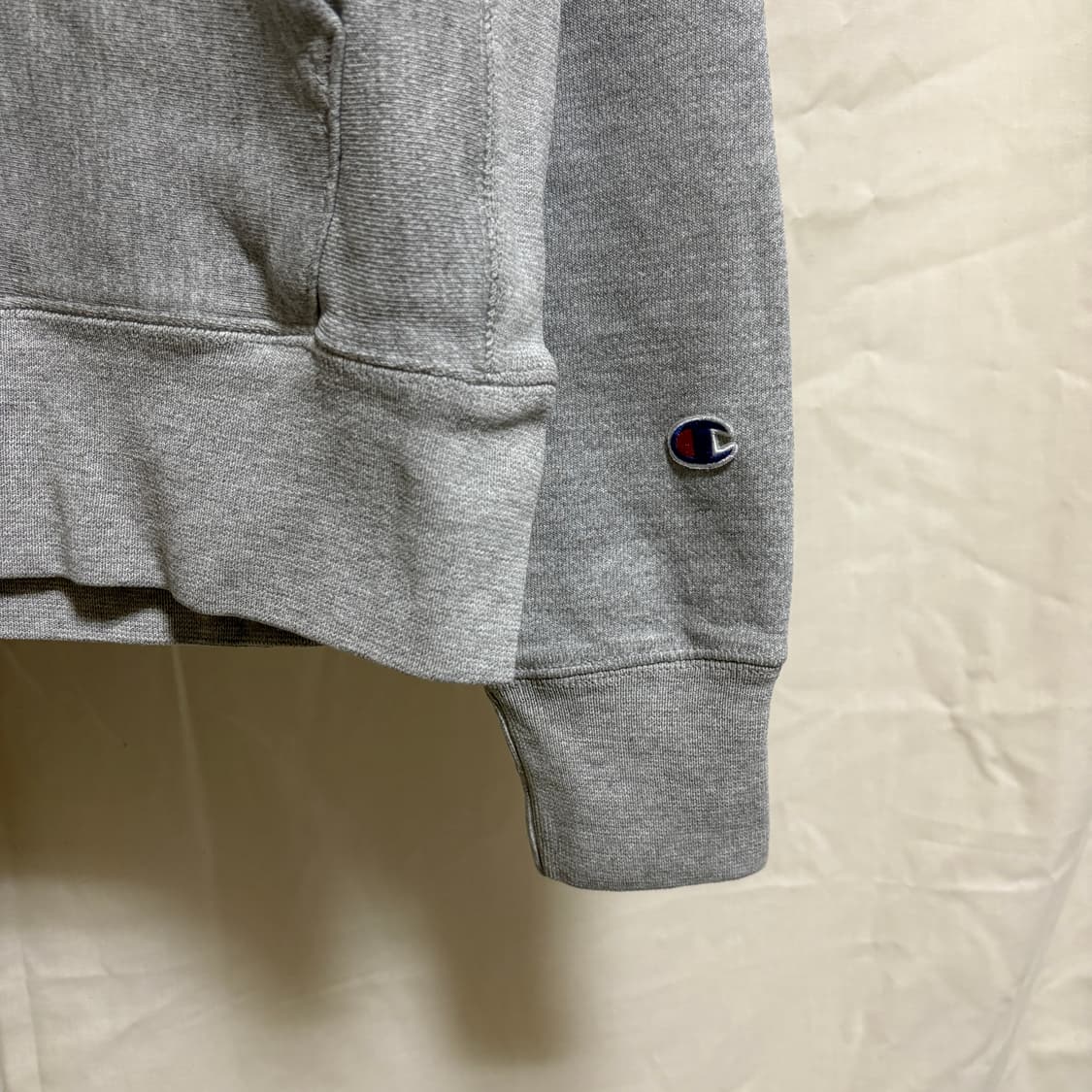 챔피온 리버스위브 기모 로고 후드티 / 그레이, L 상품이미지6