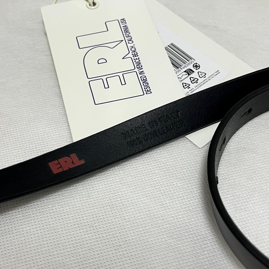 이알엘 ERL 25fw 스키니 레더 벨트/블랙 상품이미지2