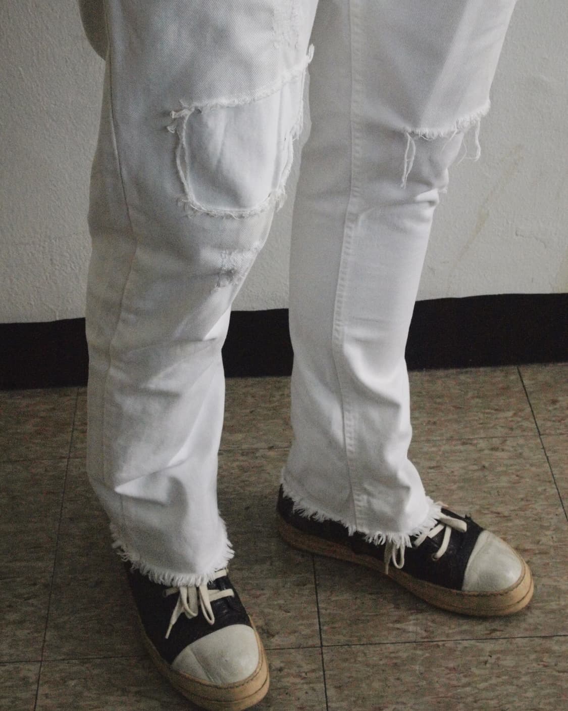 돌체앤가바나 디스트로이드 화이트진 상품이미지4