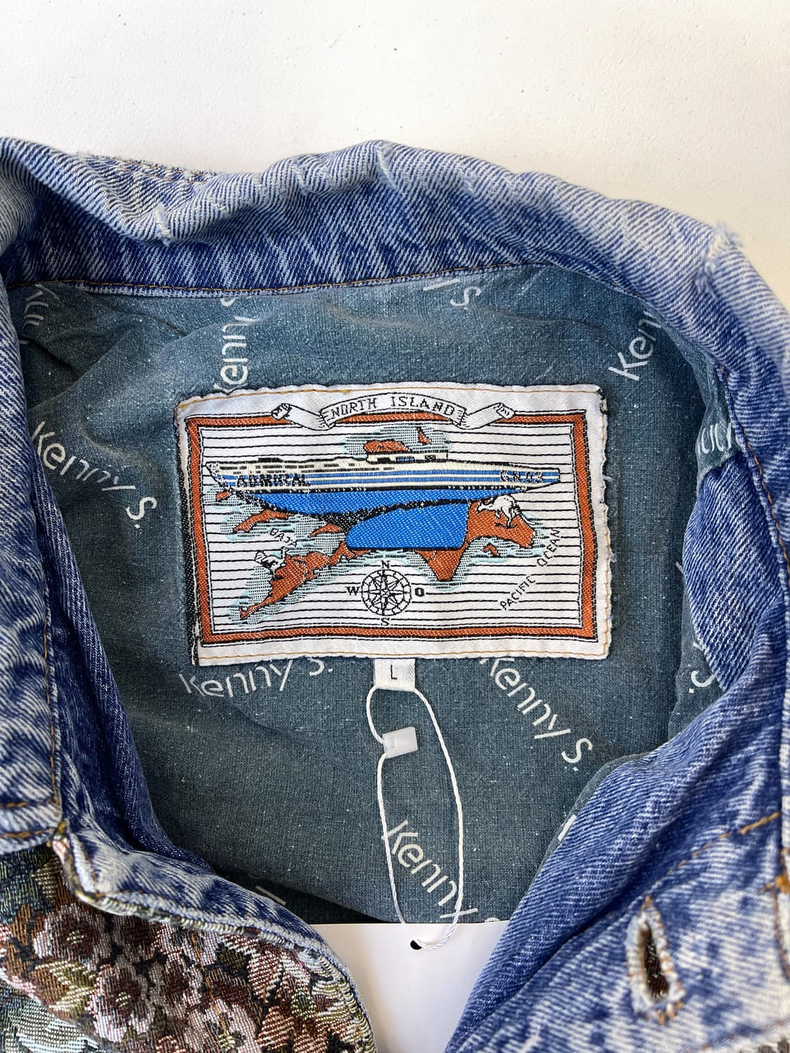 케니스 80s 플로럴 태피스트리 데님 자켓 상품이미지5