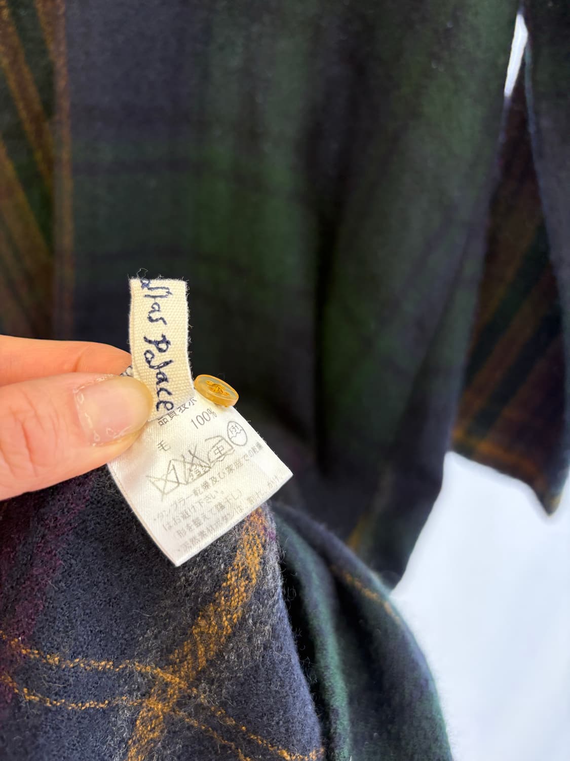 PAL'LAS PALACE 울 체크 페어리 원피스 JPN 상품이미지3